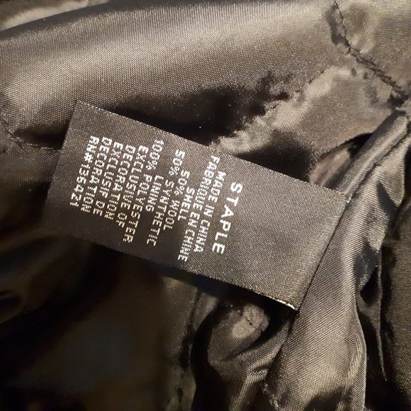 Art Start STAPLE X HUF X BLACK SCALE X 10.DEEP Varsity Jacket Black Small - Picture 10 of 14